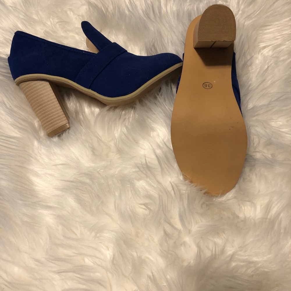 Never worn royal blue heels! Brand New!